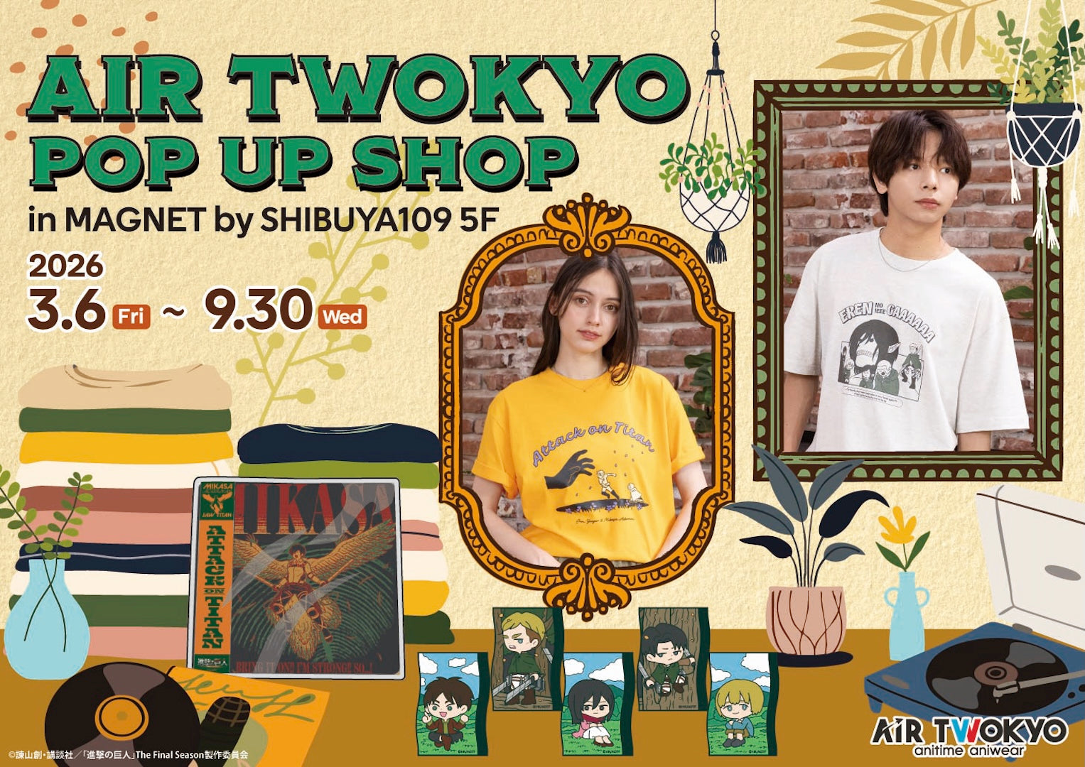 期間限定】AIR TWOKYOのポップアップストアOPEN｜MAGNET by SHIBUYA109