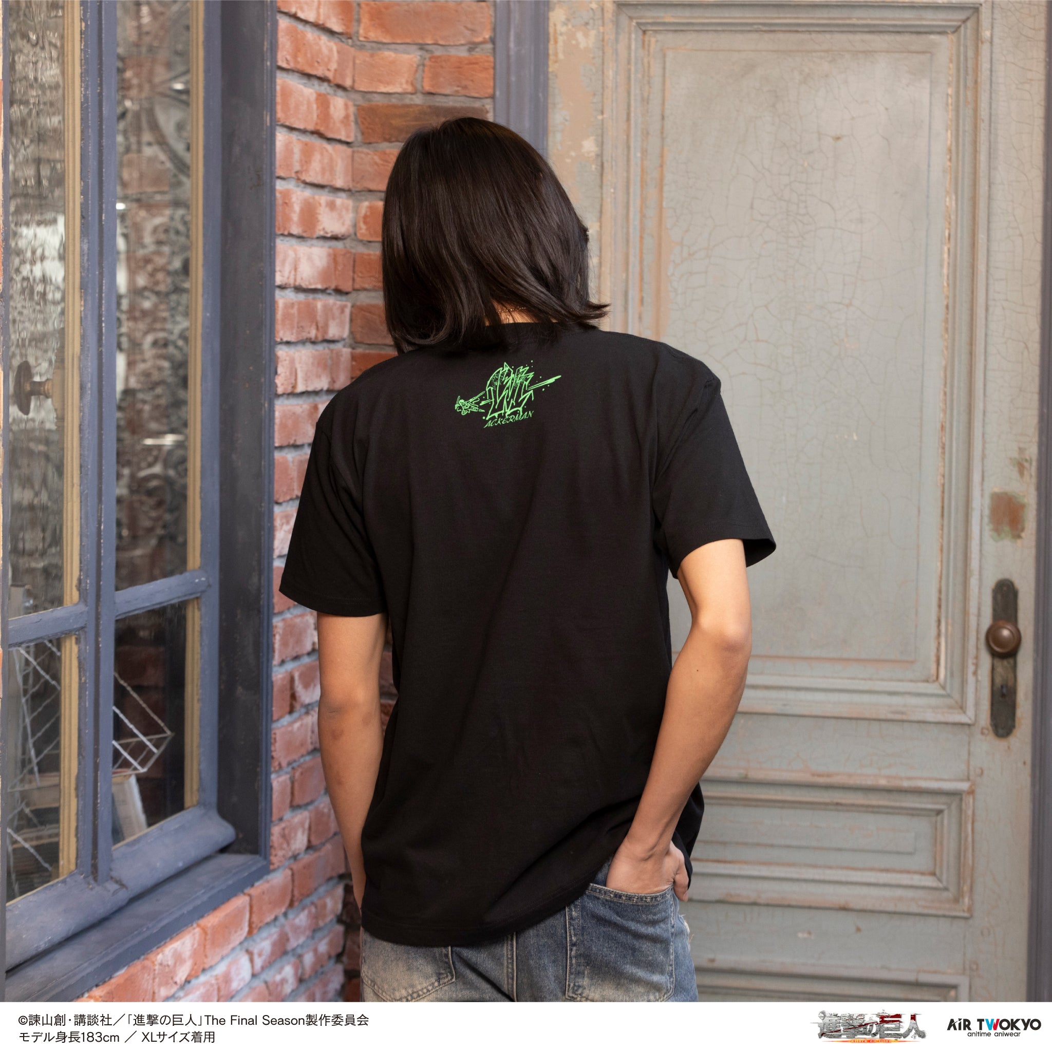 TVアニメ『進撃の巨人』The Final Season ウォールアート第2弾 Tシャツ(リヴァイ)