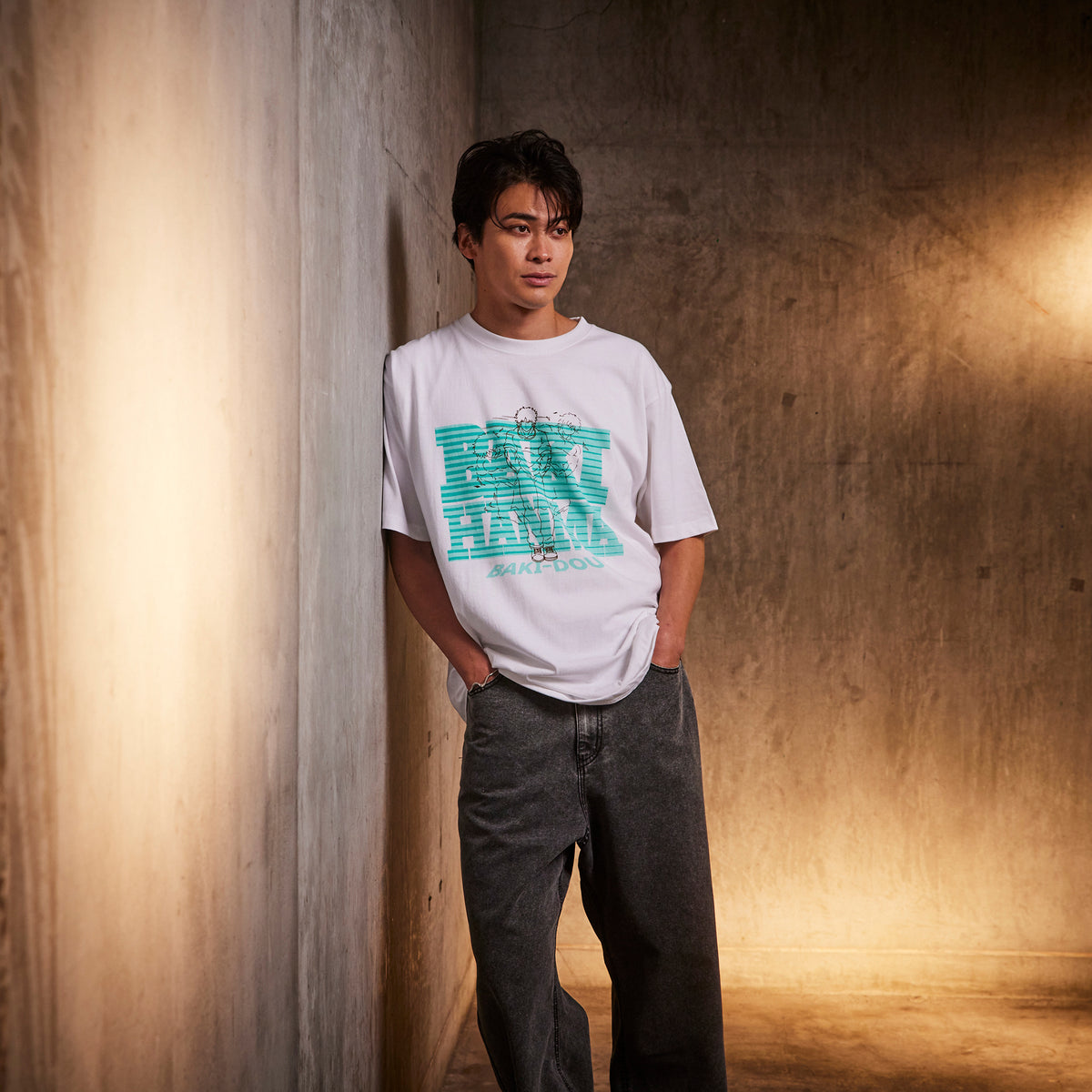 アニメ『刃牙道』シーンイラストTシャツ 1(日がな丸一日を武の中に)