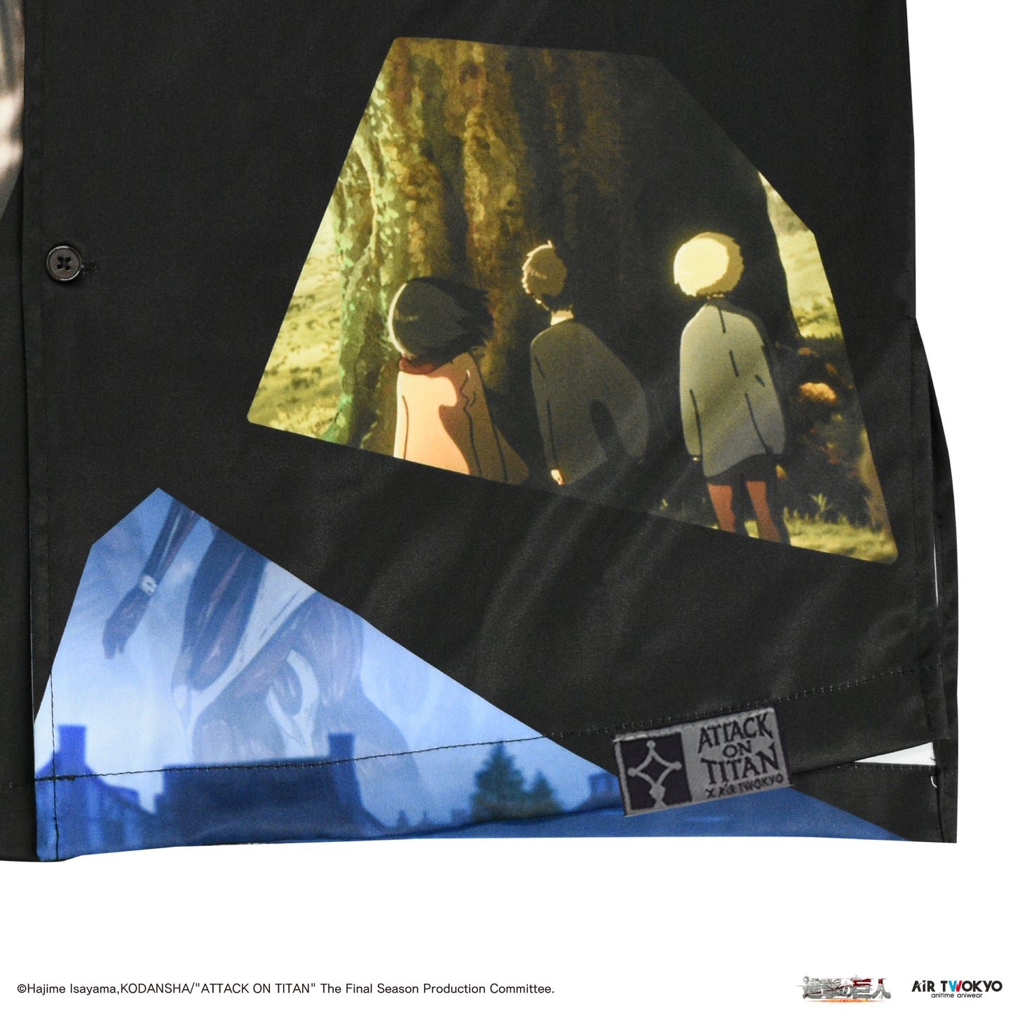 「進撃の巨人」 The Final Season総柄グラフィックロングスリーブシャツ