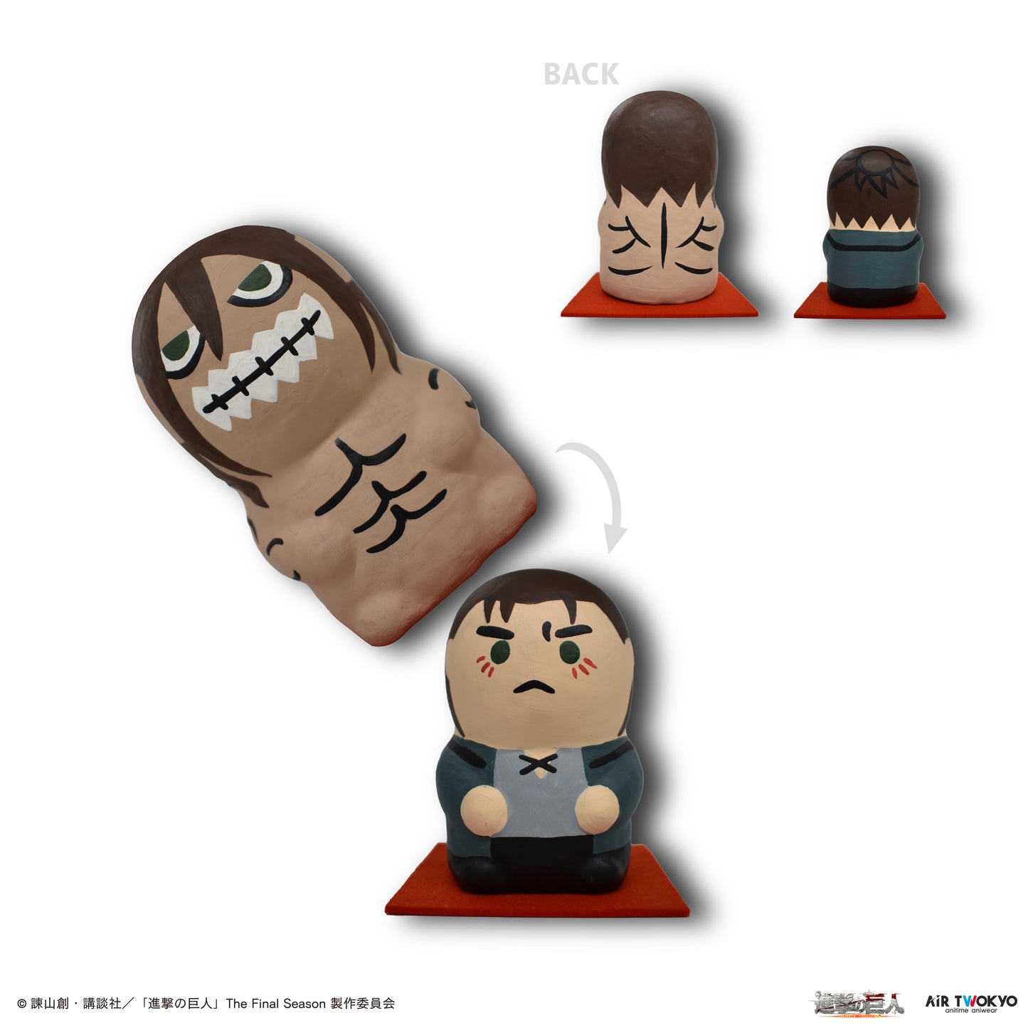 「進撃の巨人」 The Final Season張り子人形 エレン/エレン巨人
