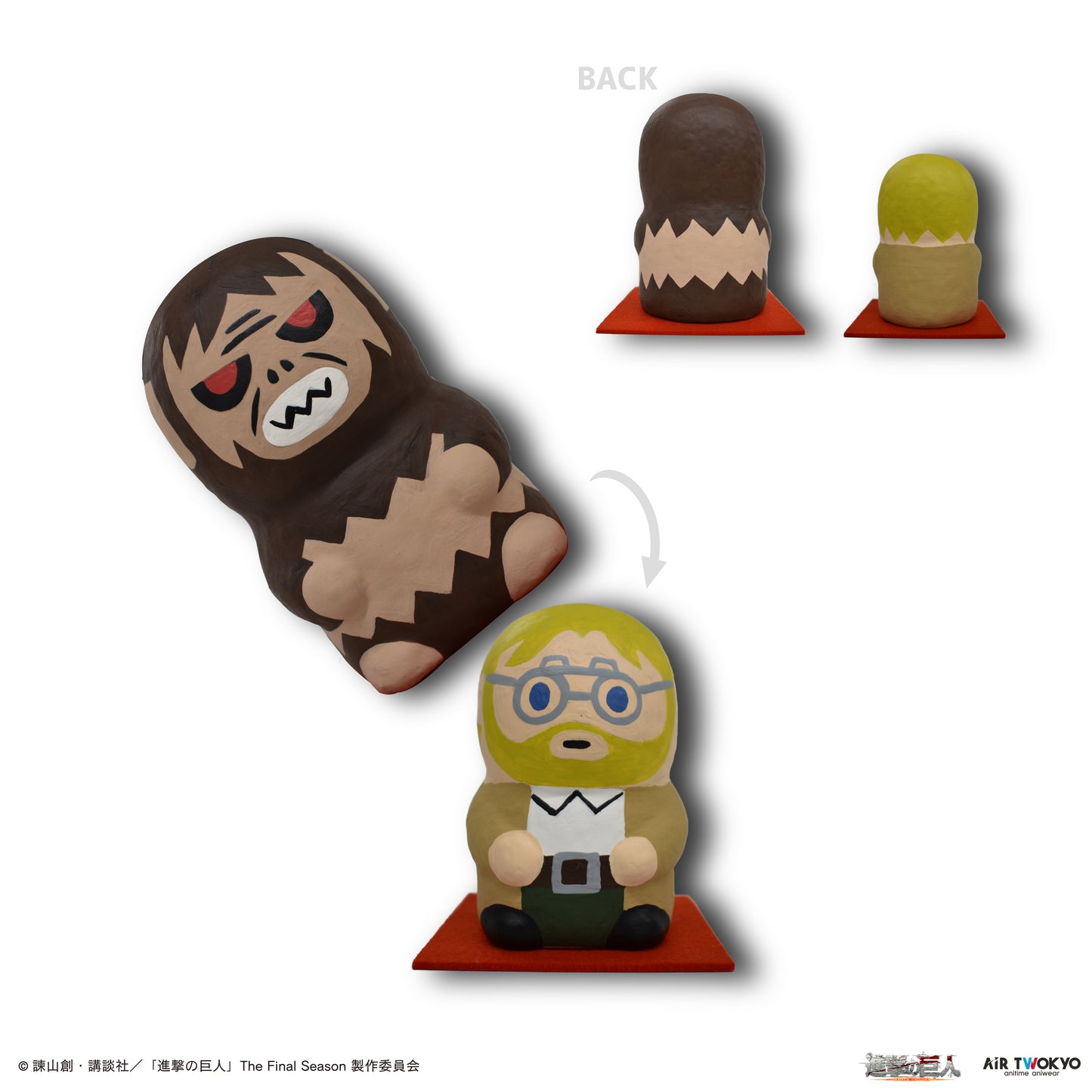 「進撃の巨人」 The Final Season張り子人形 ジーク/獣の巨人