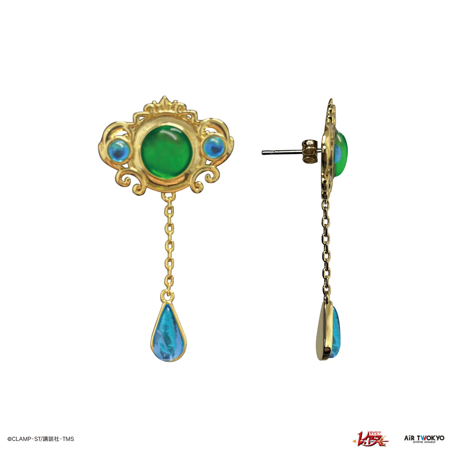 “Magic Knight Rayearth” Vol.1 Character Motif Earrings (Emeraude & Zagato)