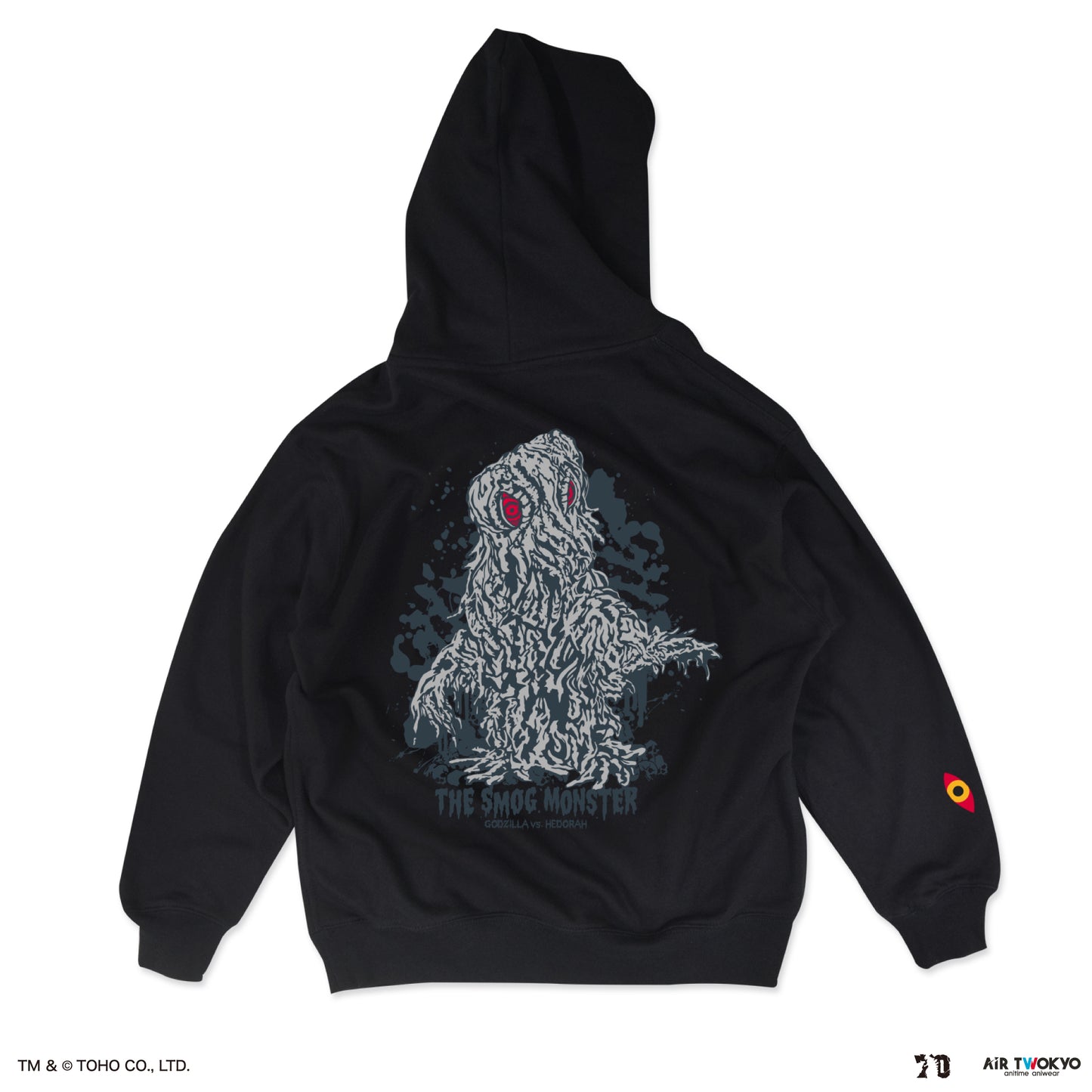 Godzilla 70th Anniversary Godzilla Showa Era Scene Illustration Hoodie 1 (Hedorah)