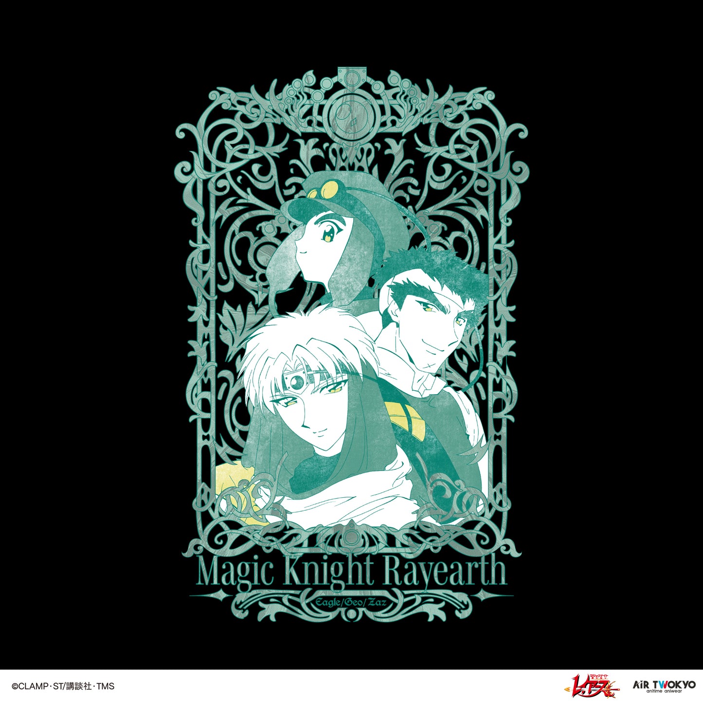TVアニメ『魔法騎士レイアース』第2弾 デコラティブTシャツ 5（イーグル＆ジェオ＆ザズ）