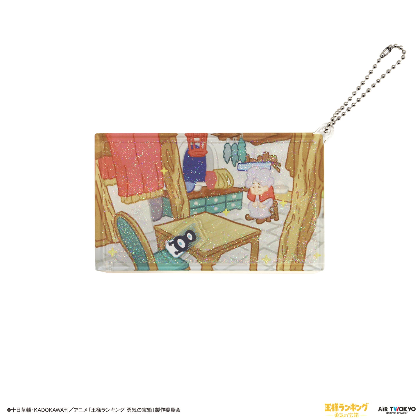 “Ranking of Kings: The Treasure Chest of Courage” Liquid keychain1(Kage and Old woman)