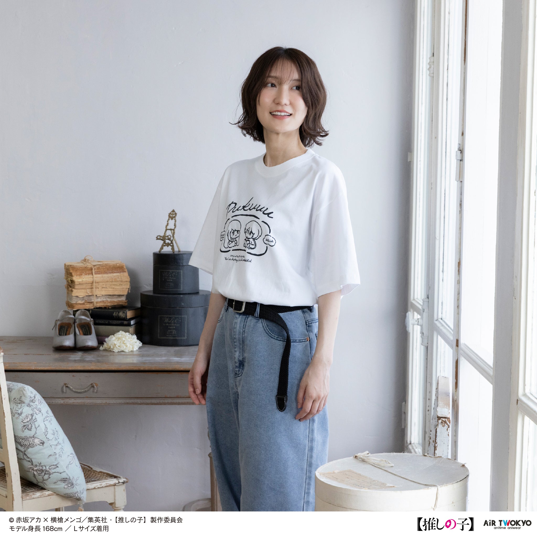 【値下げ中】アメリカーナ Tシャツ アクアガール 推しの子】 AQUA Tシャツ [【推しの子】] | 公式キャラクターグッズ