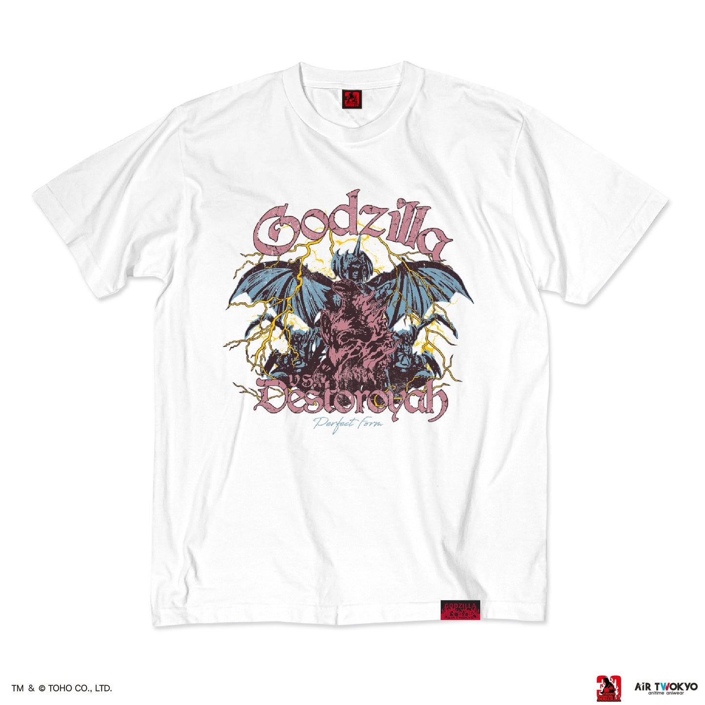 『ゴジラVSデストロイア』30周年 シーンイラストTシャツ 6（ゴジラ＆デストロイア）