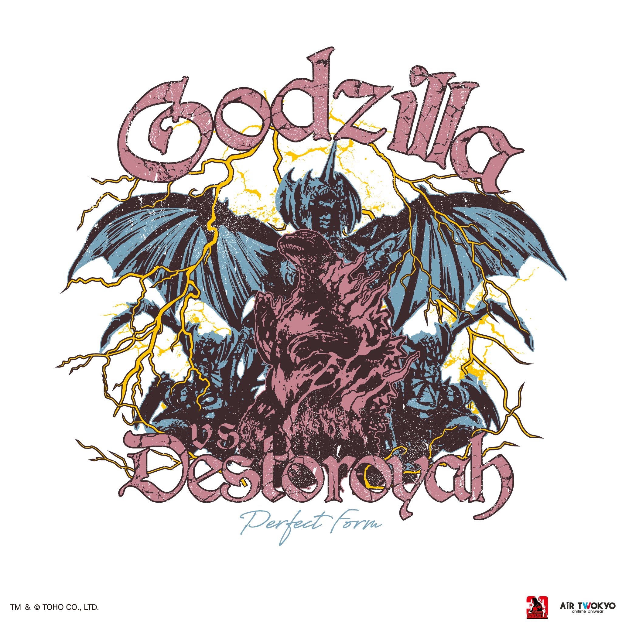 ゴジラVSデストロイア』30周年 シーンイラストTシャツ 6（ゴジラ