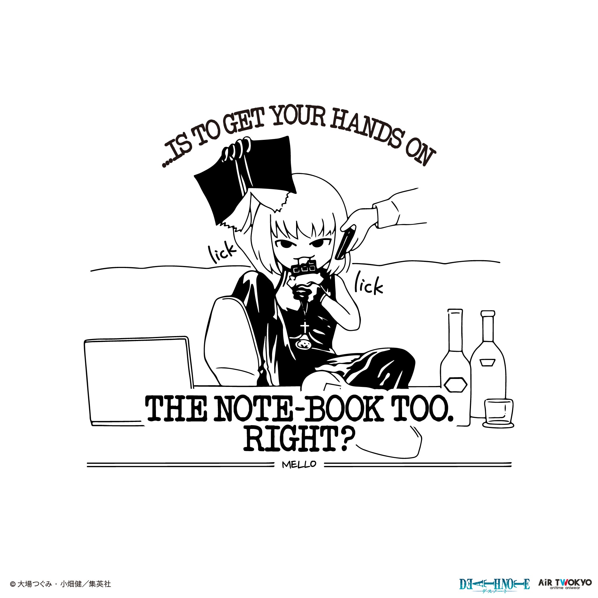 DEATH NOTE』 第1弾 シーンイラストTシャツ 6（メロ） – AIR TWOKYO