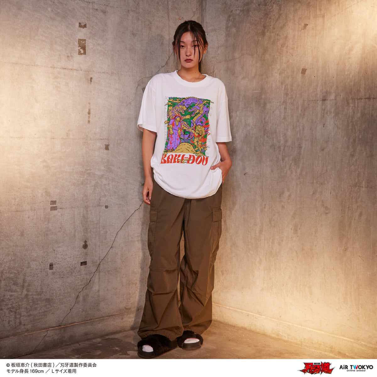 アニメ『刃牙道』シーンイラストTシャツ 7（範馬刃牙・宮本武蔵）