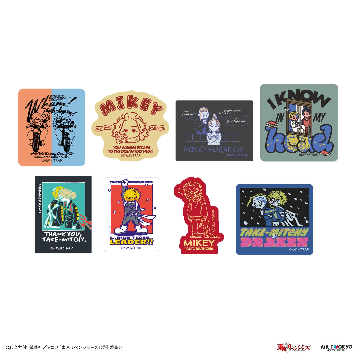 "Tokyo Revengers Tenjiku" Scene Illustration Sticker set