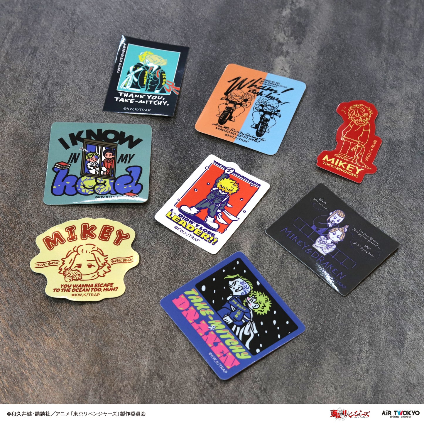 "Tokyo Revengers Tenjiku" Scene Illustration Sticker set