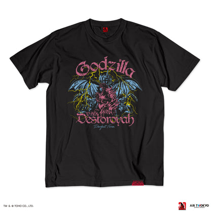 『ゴジラVSデストロイア』30周年 シーンイラストTシャツ 6（ゴジラ＆デストロイア）