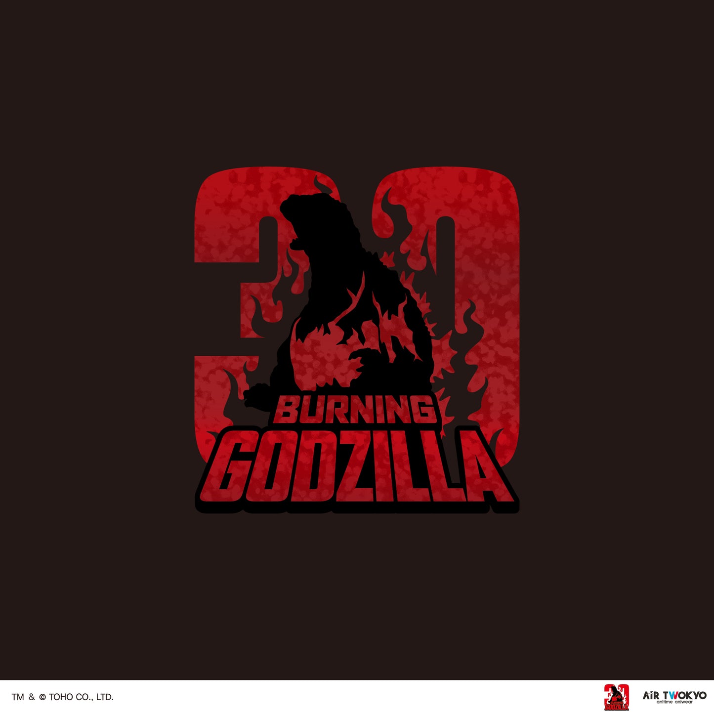 『ゴジラVSデストロイア』30周年 シーンイラストTシャツ 6（ゴジラ＆デストロイア）