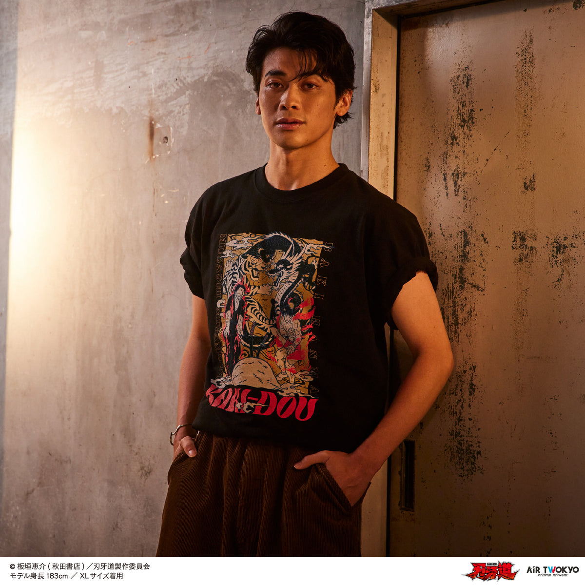アニメ『刃牙道』シーンイラストTシャツ 7（範馬刃牙・宮本武蔵）