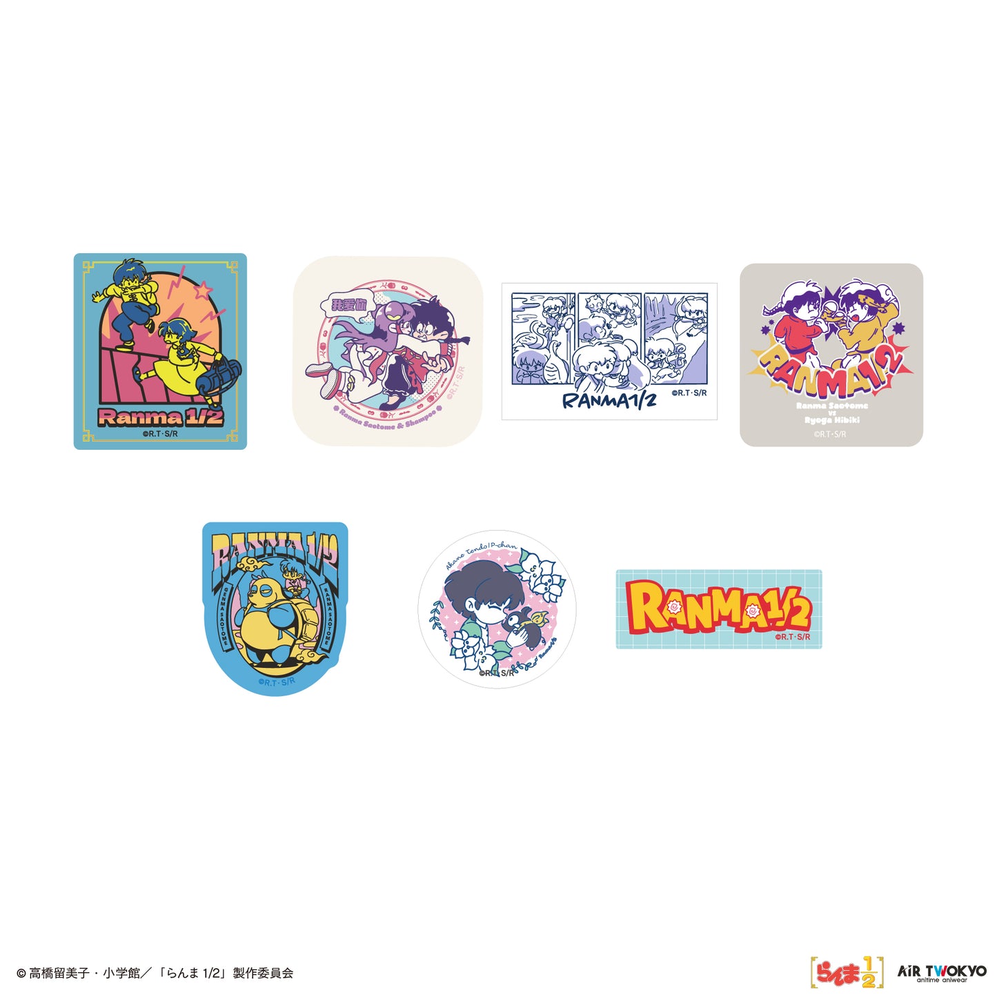 TVアニメ「らんま1/2」第2弾 ポップイラストステッカーセット