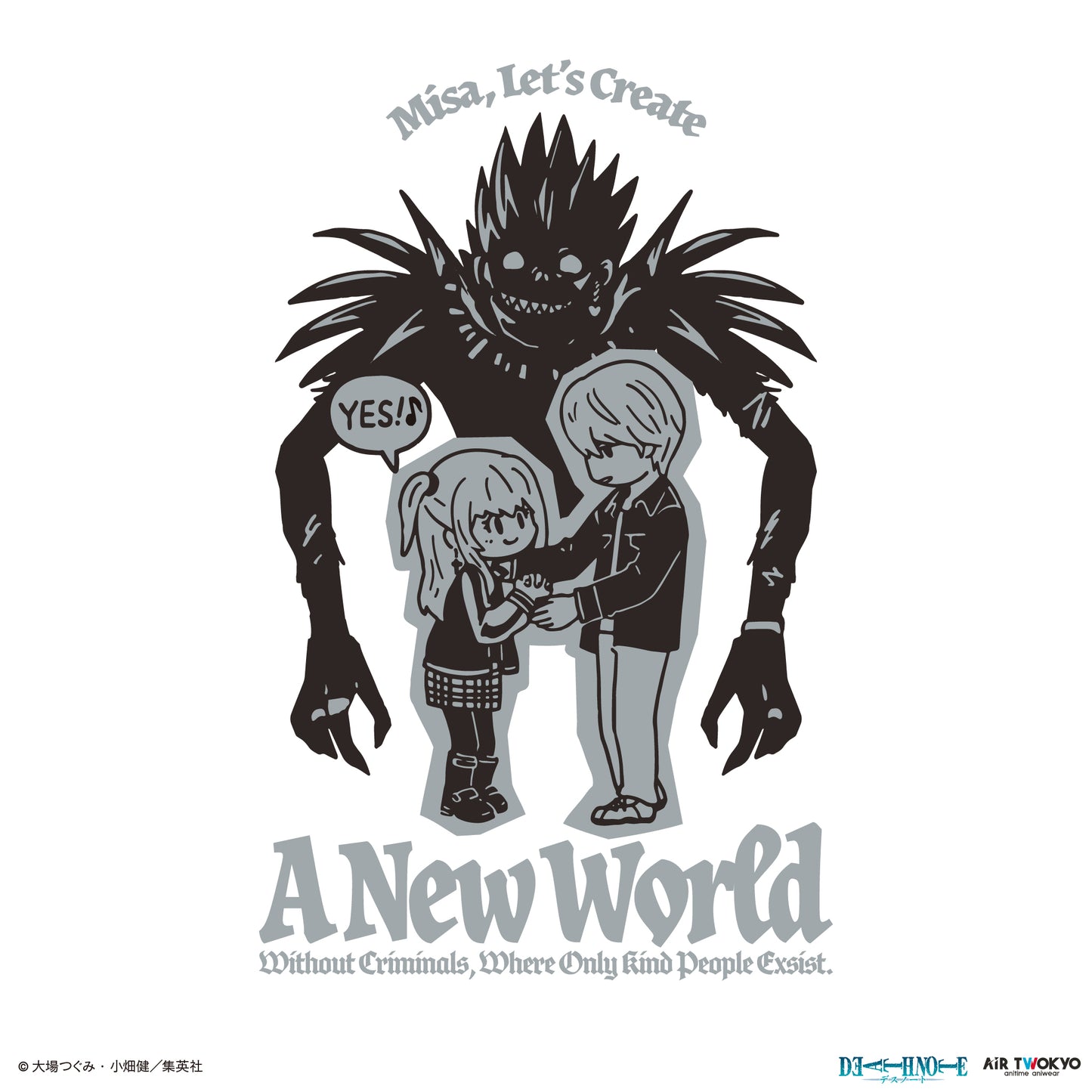 『DEATH NOTE』 第１弾 シーンイラストTシャツ 7（夜神月＆弥海砂＆リューク）