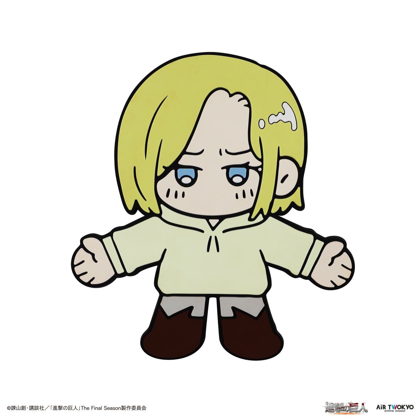 "Attack on Titan" The Final Season "Hug me‼" Rubber Magnet Hook