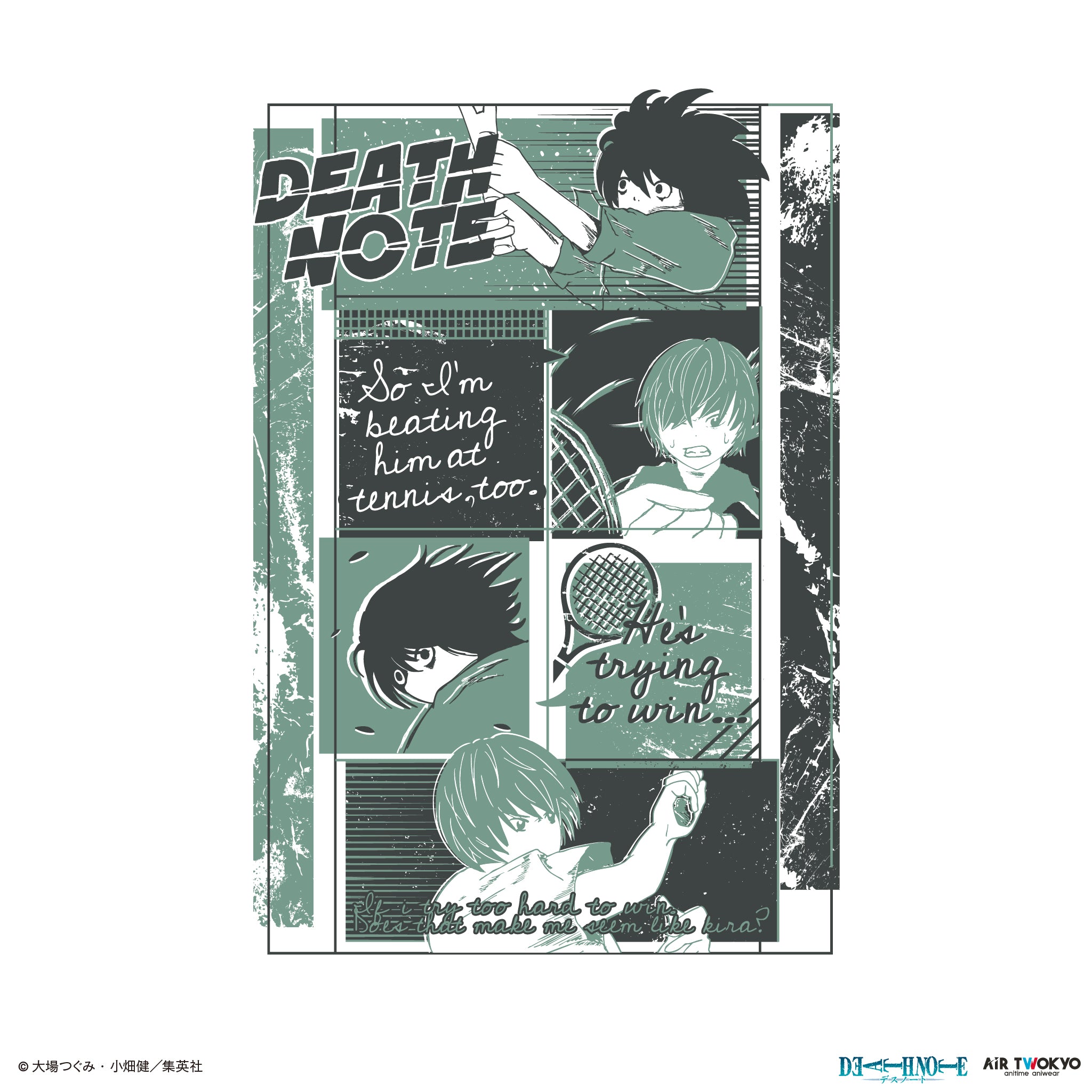 DEATH NOTE』 第1弾 シーンイラストTシャツ 8（夜神月＆L） – AIR TWOKYO