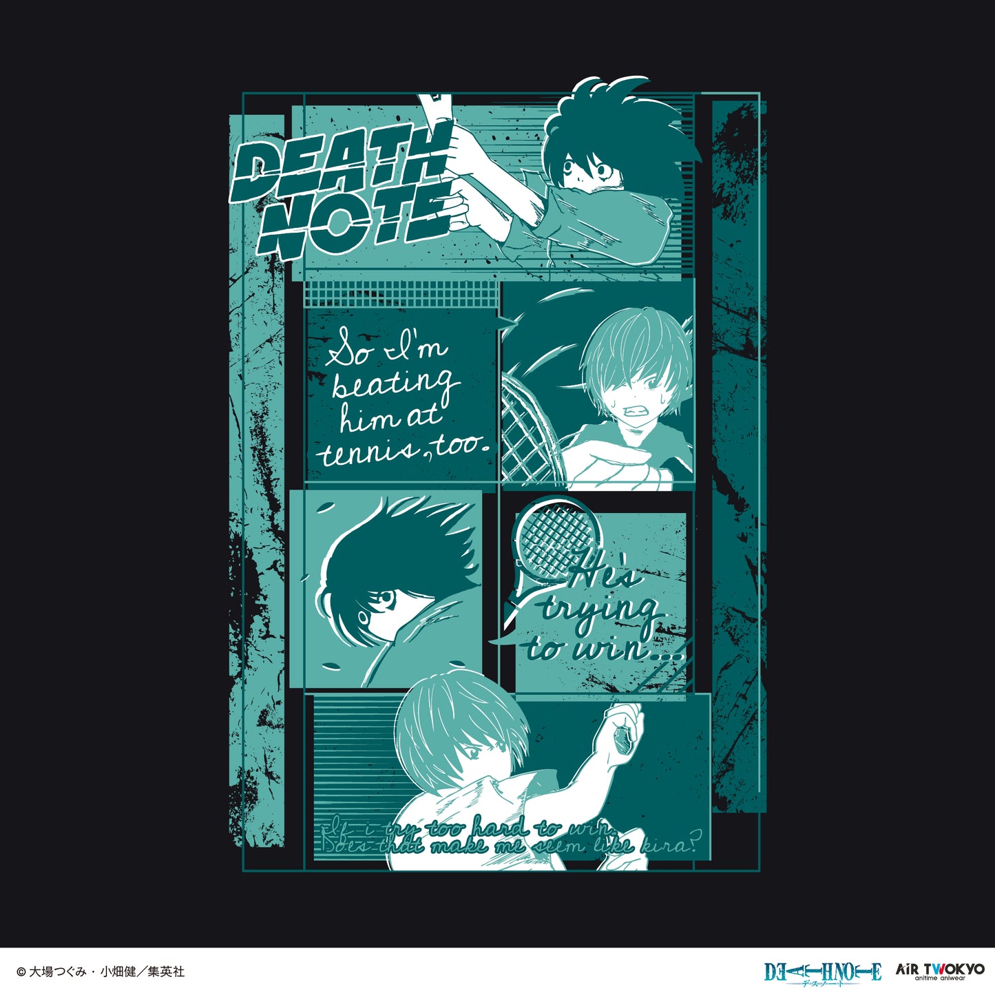 『DEATH NOTE』 第１弾 シーンイラストTシャツ 8（夜神月＆L）
