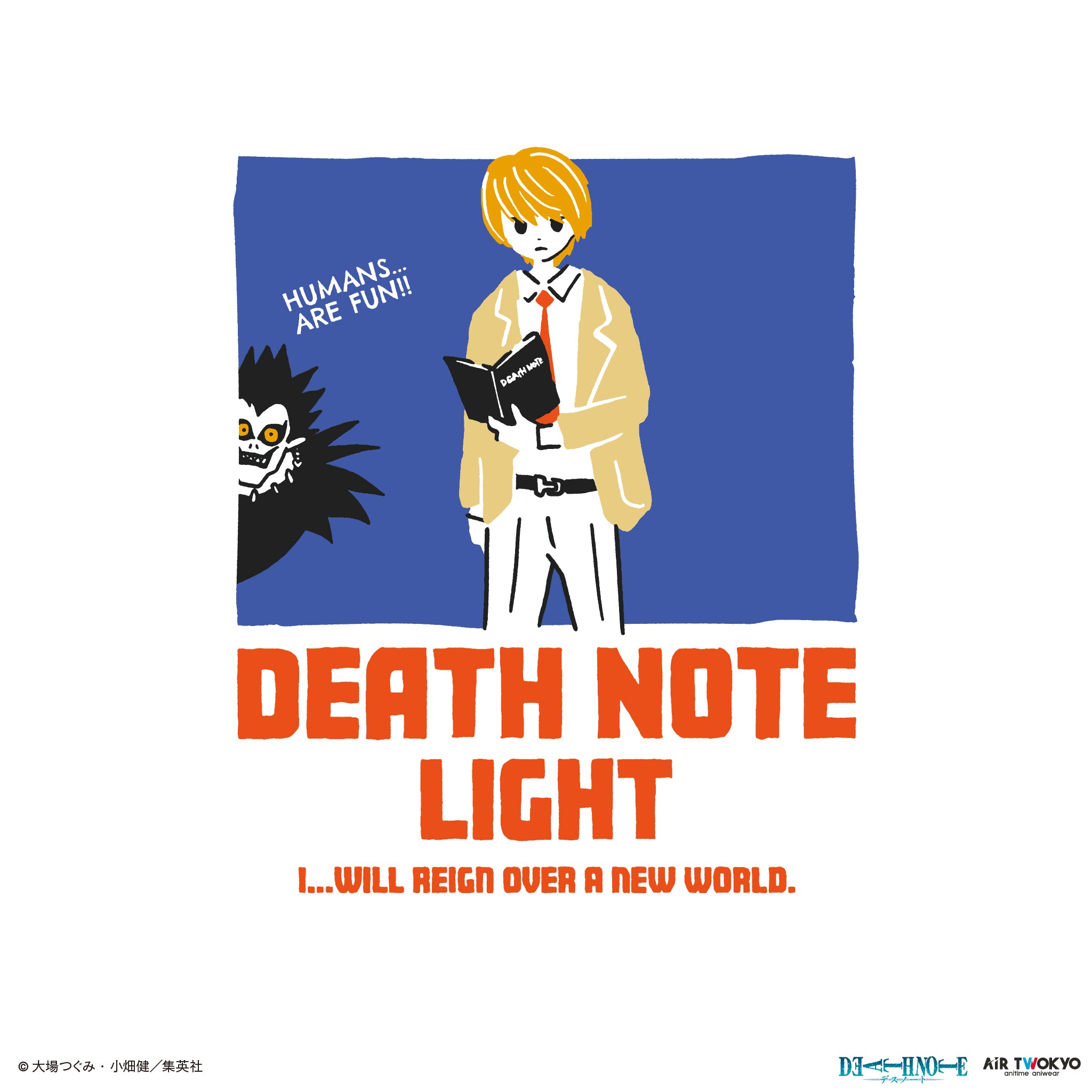 DEATHNOTE デスノート 長袖 カットソー トレーナー 夜神月 REFLEM（レフレム）の「REFLEM×DEATH NOTE トレーナー(夜神 月