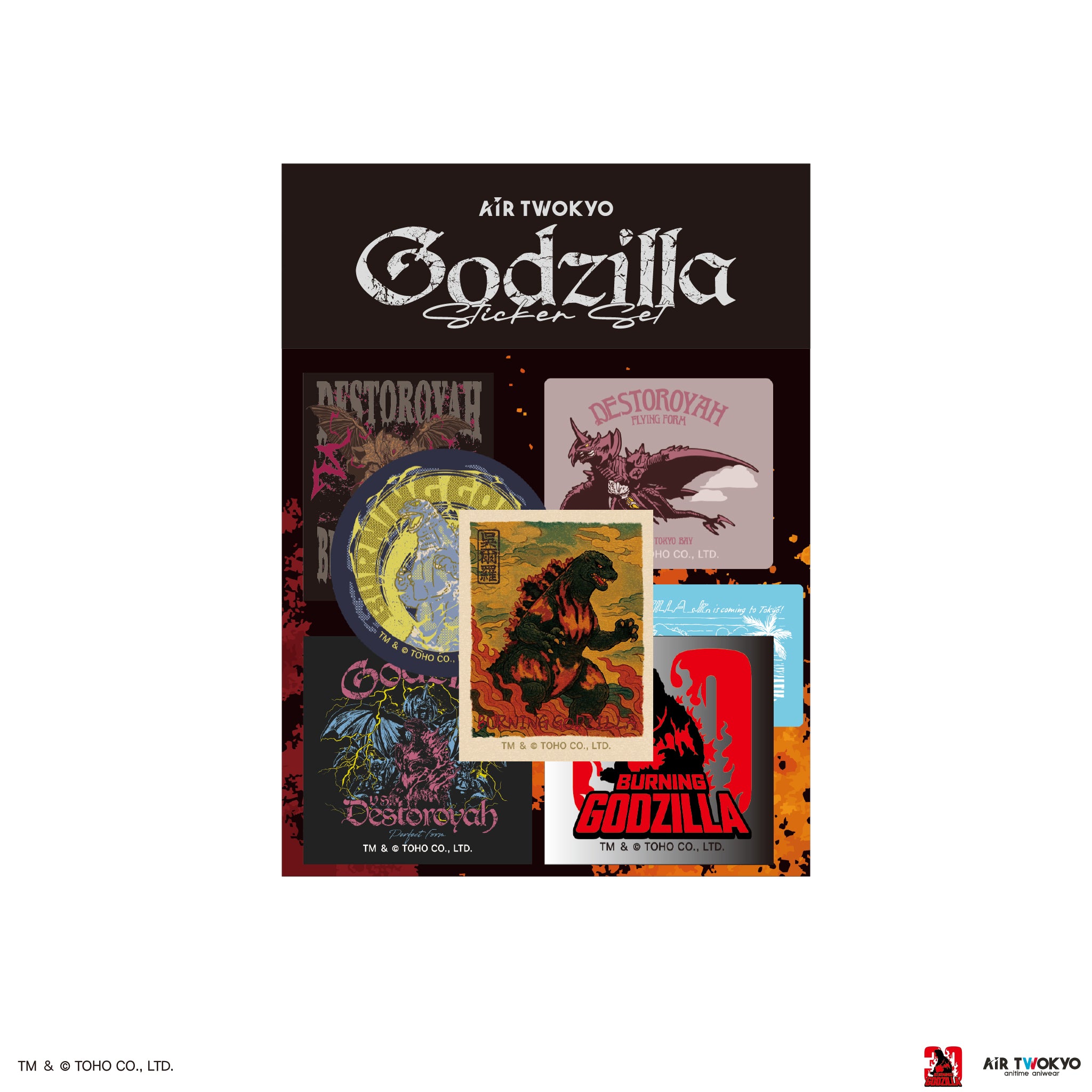 ゴジラVSデストロイア』30周年 ステッカーセット – AIR TWOKYO