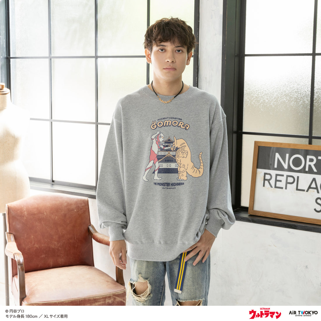 「ウルトラマンシリーズ」 第1弾 アメコミイラストスウェット 1（ゴモラ）