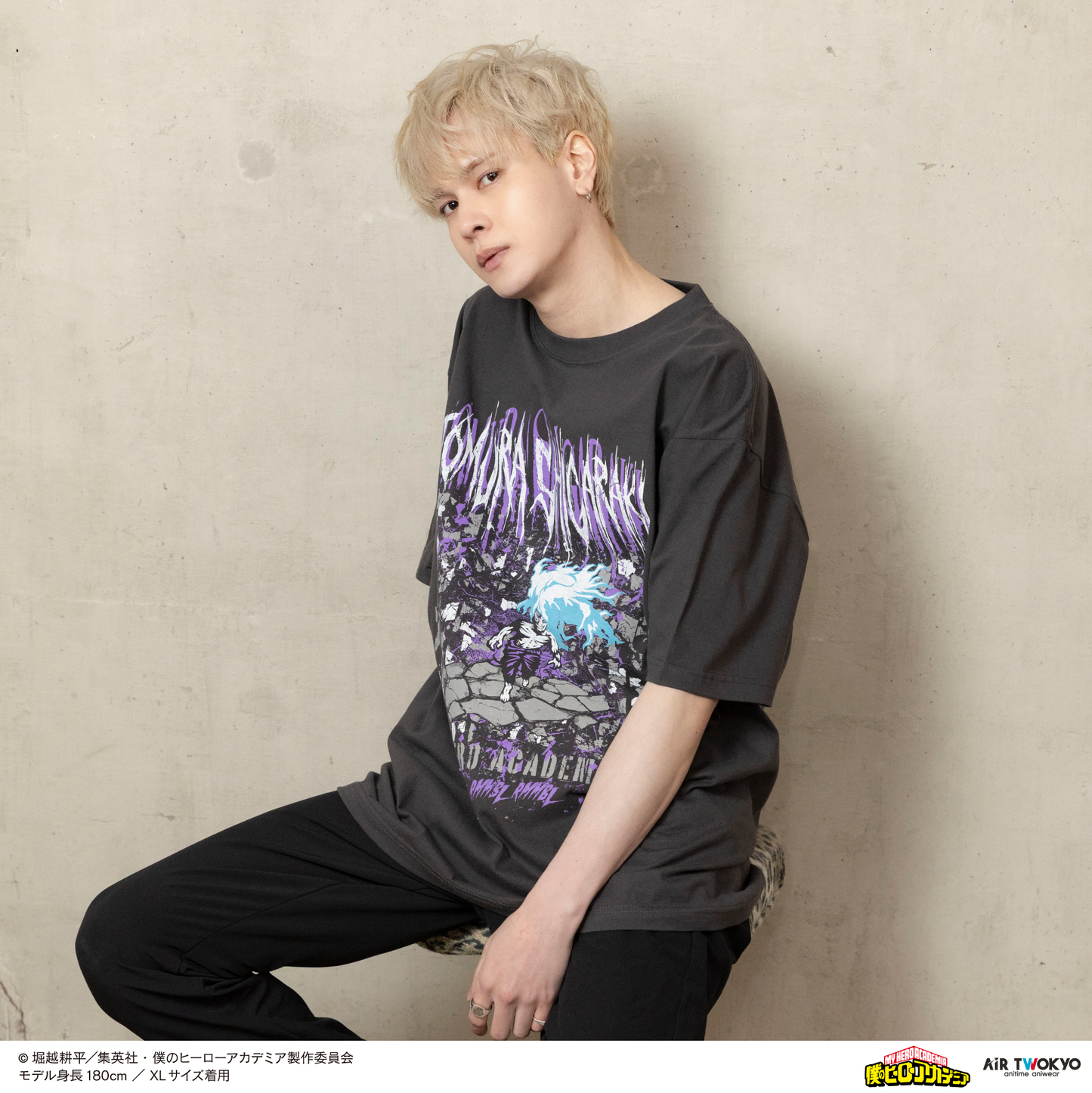 アニメ『僕のヒーローアカデミア』 第1弾 第二次決戦編 シーンイラストTシャツ 6（死柄木弔）