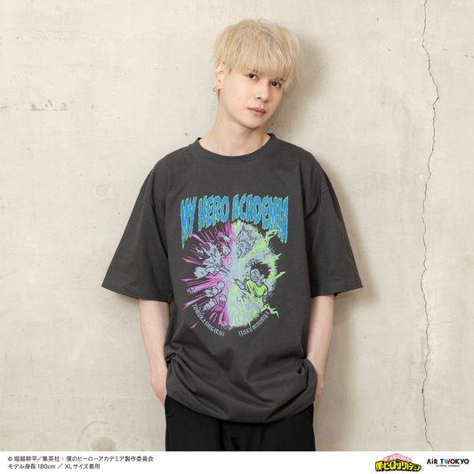 アニメ『僕のヒーローアカデミア』 第1弾 第二次決戦編 シーンイラストTシャツ 8（緑谷出久＆死柄木弔）