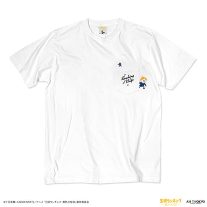 TVアニメ「王様ランキング 勇気の宝箱」キャラクターポケットTシャツ1（ボッジとダイダ）