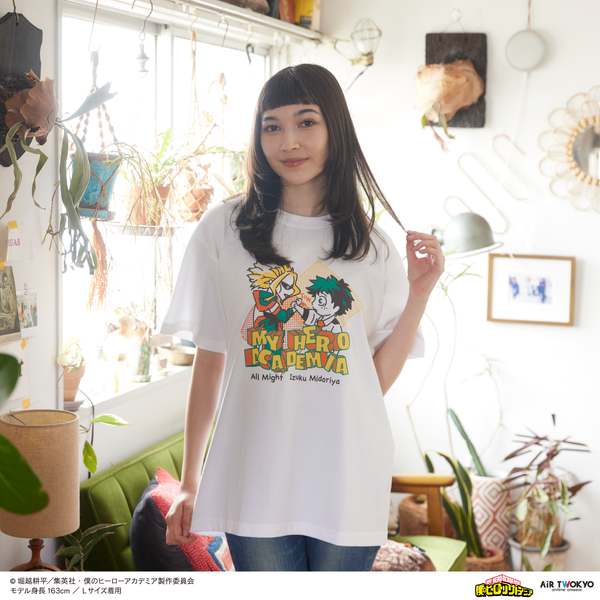 アニメ『僕のヒーローアカデミア』 第4期 シーンイラストTシャツ 1（緑