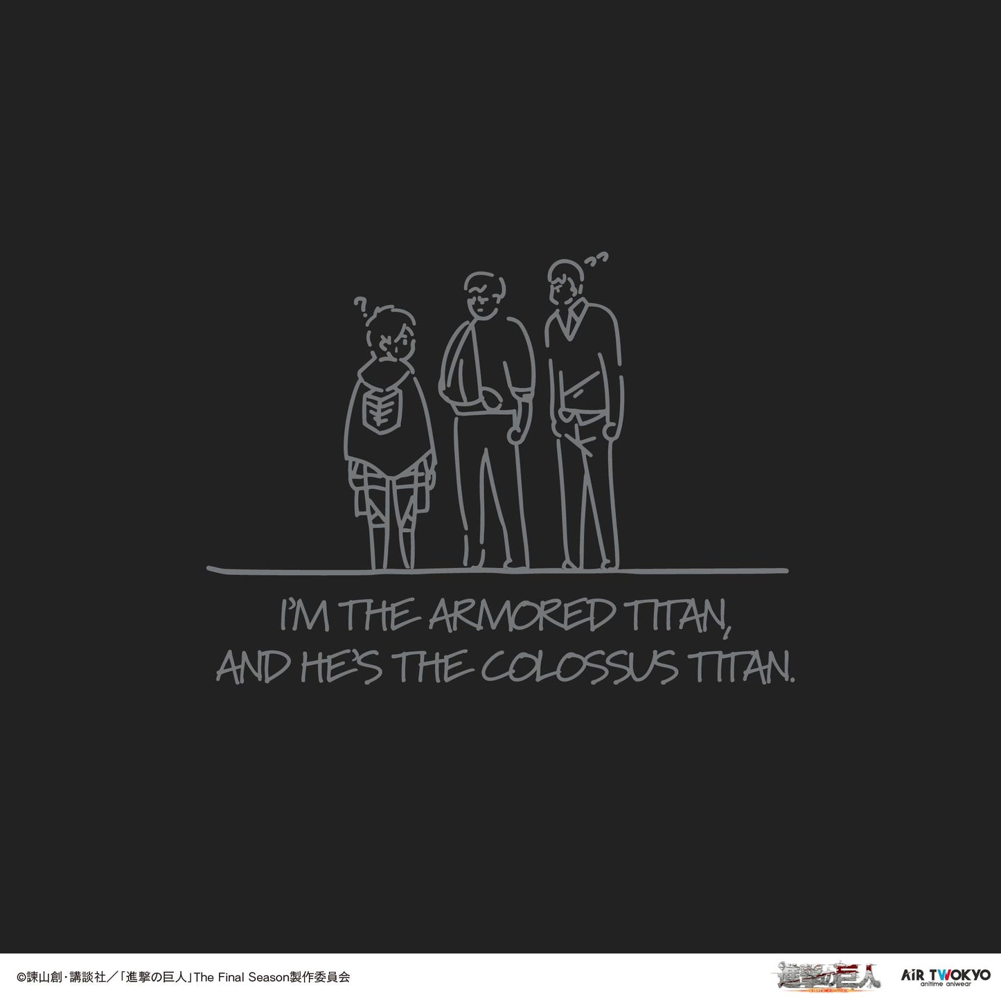 TVアニメ『進撃の巨人』 第11弾 シーンイラストTシャツ 1（ライナー＆ベルトルト）