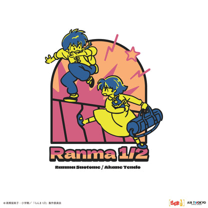 TVアニメ「らんま1/2」第2弾 ポップイラストTシャツ 1（早乙女乱馬 & 天道あかね）