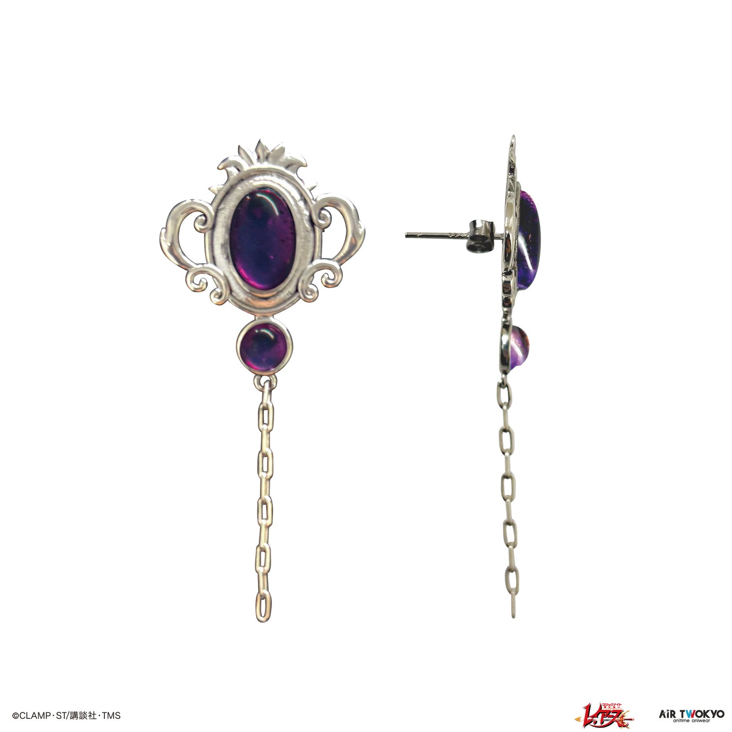 “Magic Knight Rayearth” Vol.1 Character Motif Earrings (Emeraude & Zagato)