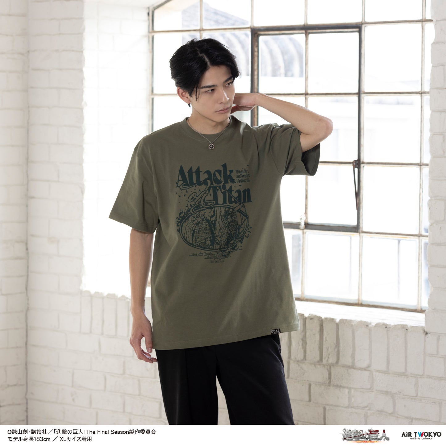 TVアニメ『進撃の巨人』 第11弾 シーンイラストTシャツ 2（エルヴィン＆リヴァイ）