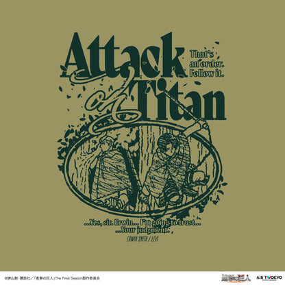 TVアニメ『進撃の巨人』 第11弾 シーンイラストTシャツ 2（エルヴィン＆リヴァイ）