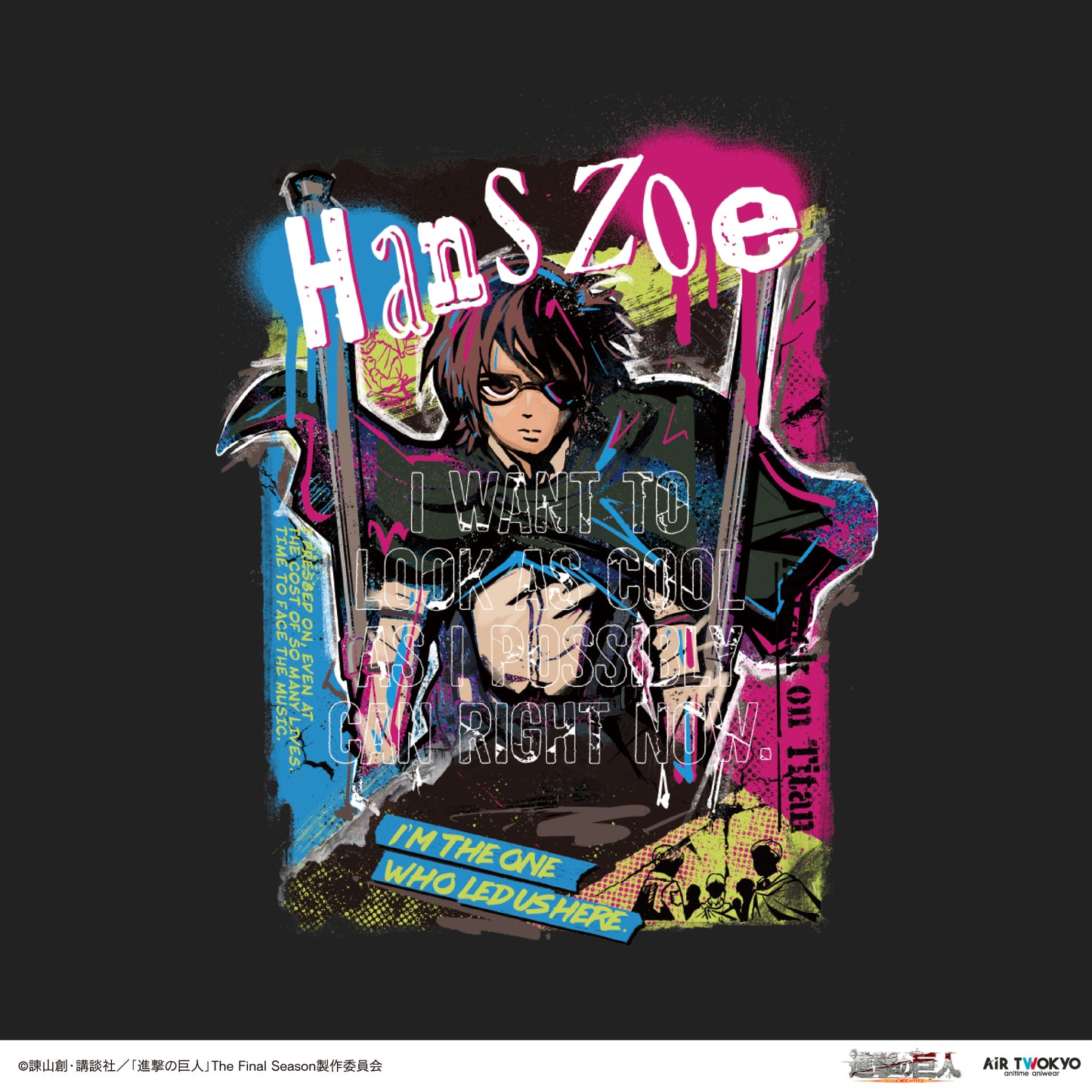  "Attack on Titan" The Final Season Wall Art Vol. 2 T-shirt (Hanji)