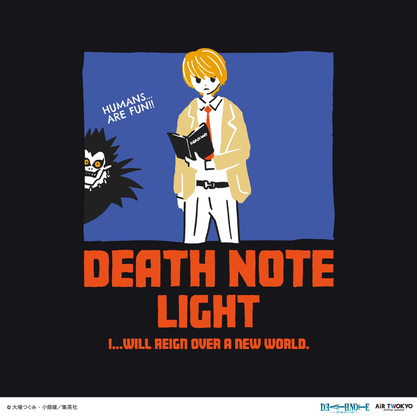 『DEATH NOTE』 第１弾 シーンイラストTシャツ 1（夜神月）