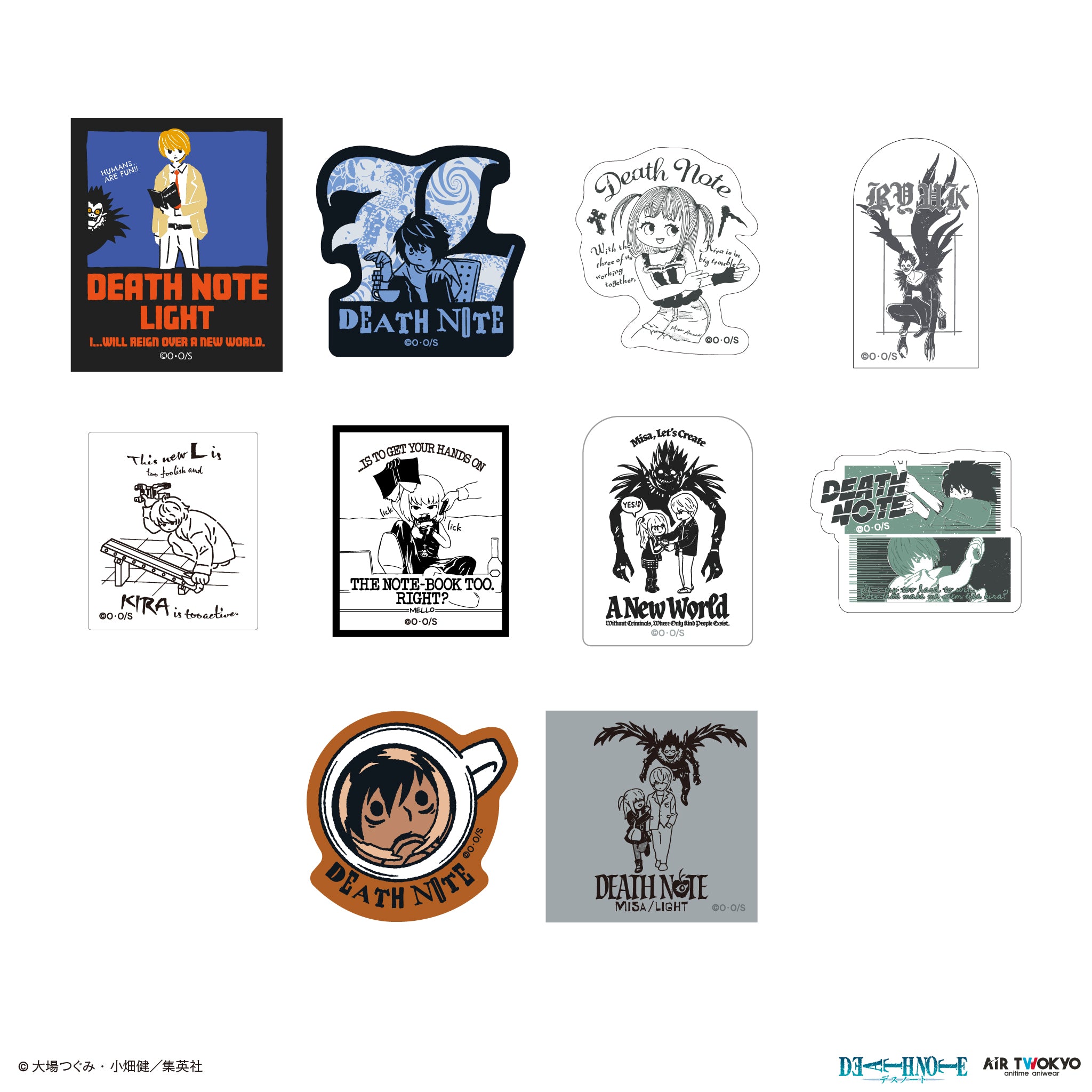 DEATH NOTE』 第1弾 ステッカーセット – AIR TWOKYO