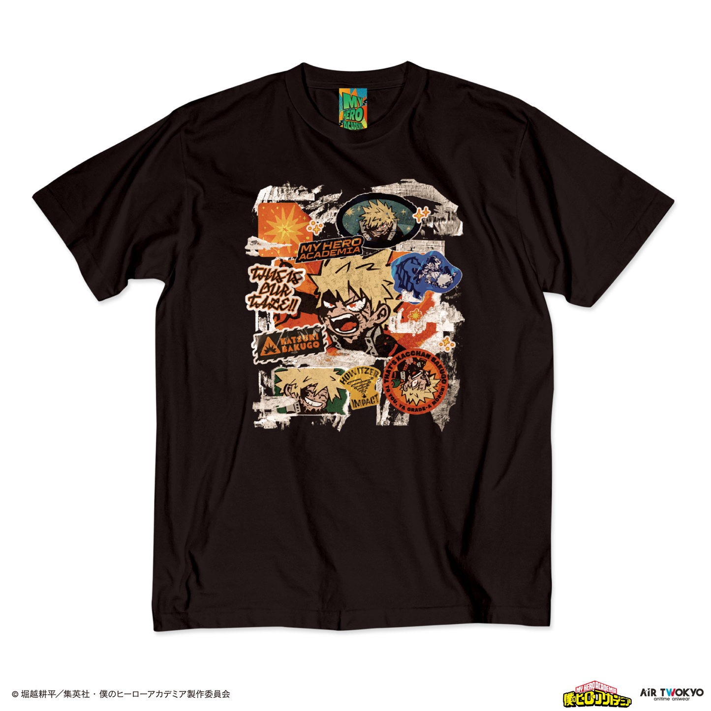 アニメ『僕のヒーローアカデミア』 第1弾 第二次決戦編 シーンイラストTシャツ 5（爆豪勝己）