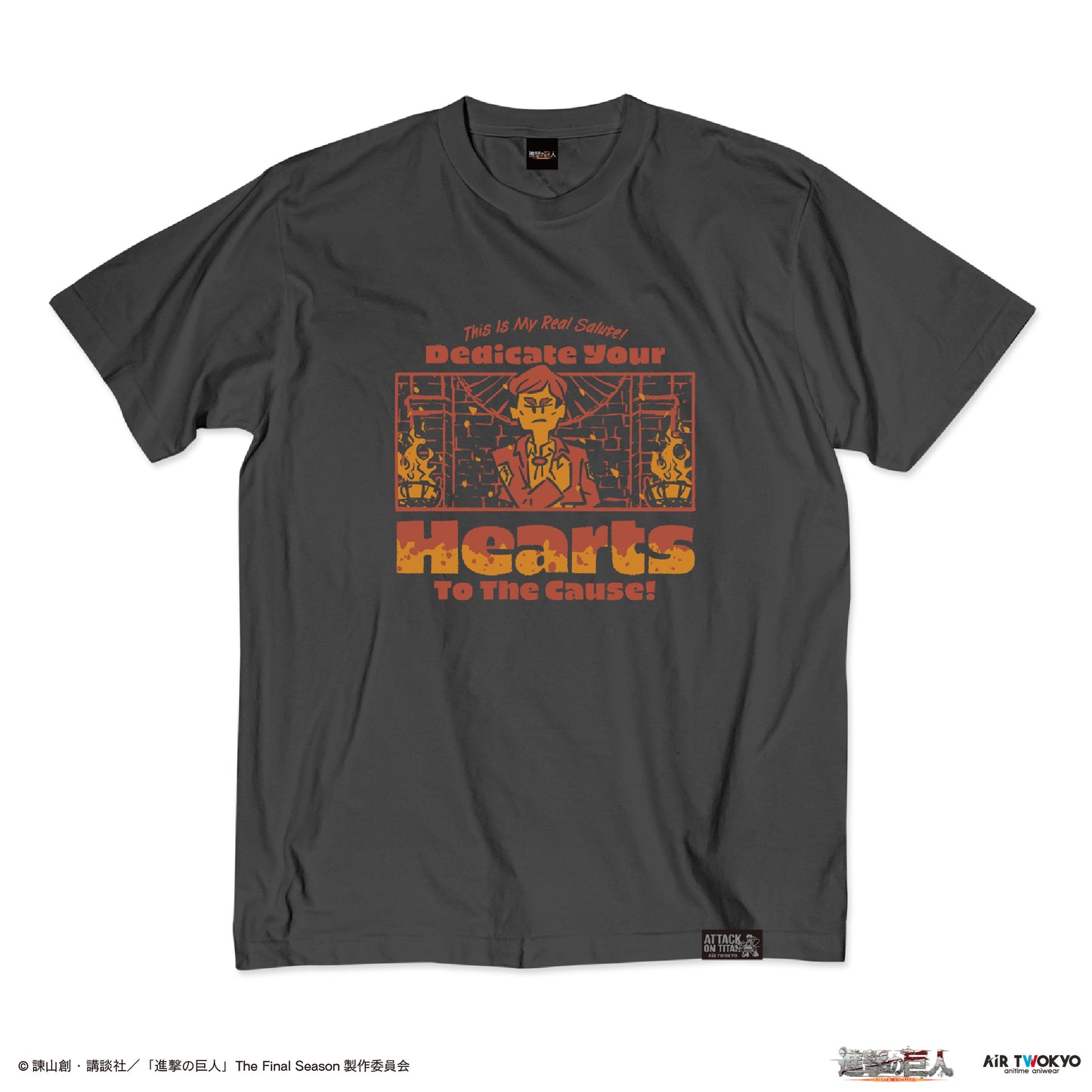 TVアニメ『進撃の巨人』 シーンイラストTシャツ 3（本物の敬礼）