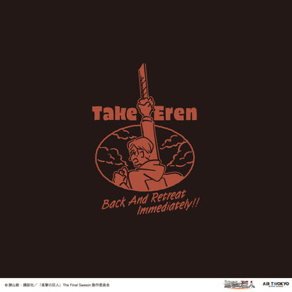 TVアニメ『進撃の巨人』 シーンイラストTシャツ 3（本物の敬礼）