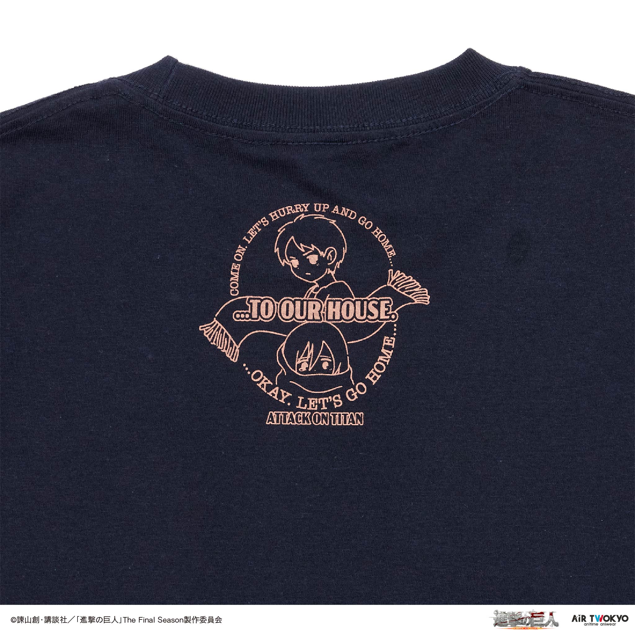 TVアニメ『進撃の巨人』 第11弾 シーンイラストTシャツ 3（エレン＆ミカサ）