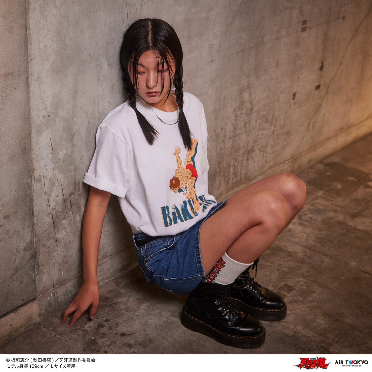 アニメ『刃牙道』シーンイラストTシャツ 2（近代格闘術同時多発駆使）
