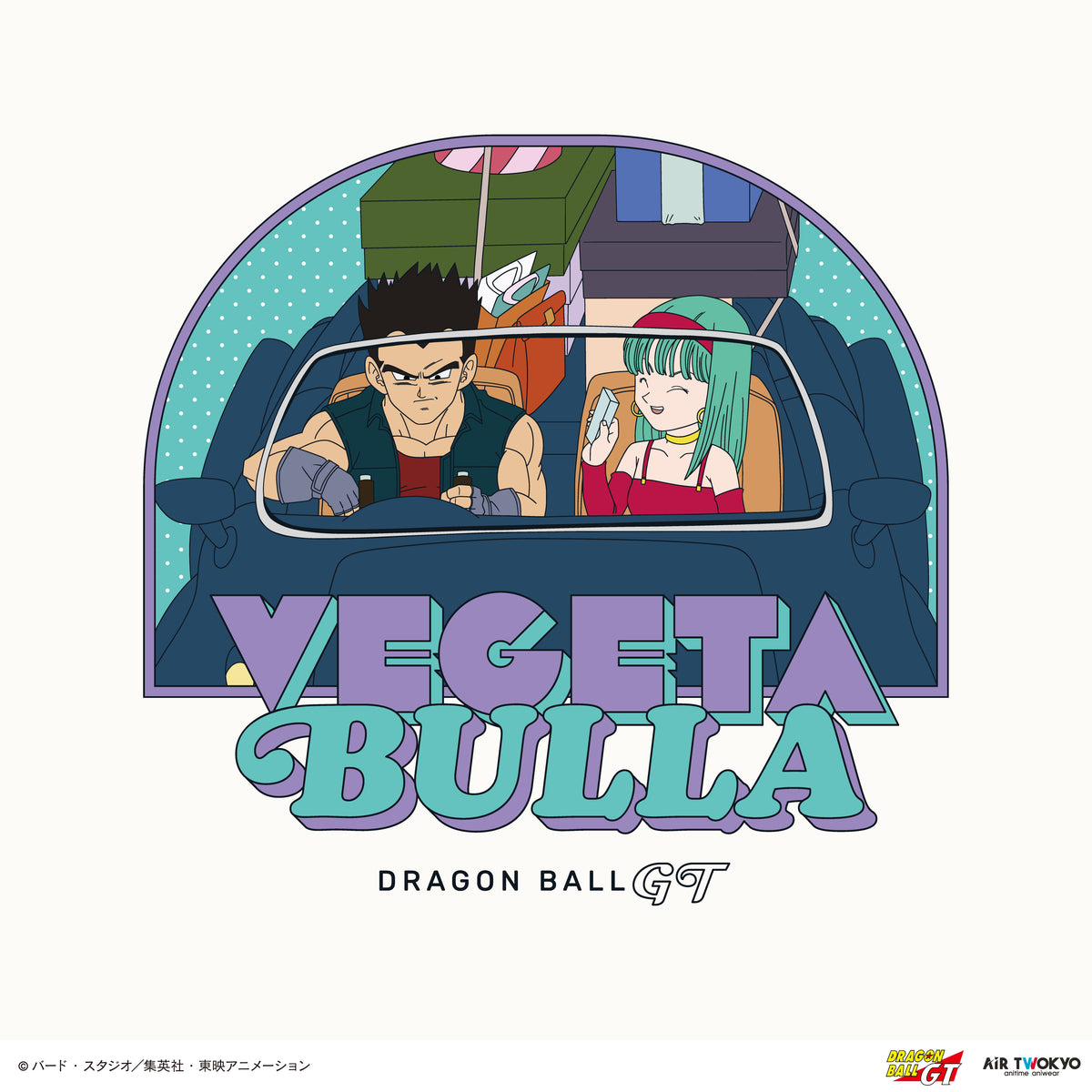 TVアニメ『DRAGON BALL GT』シーンイラストTシャツ 2（ベジータ・ブラ）