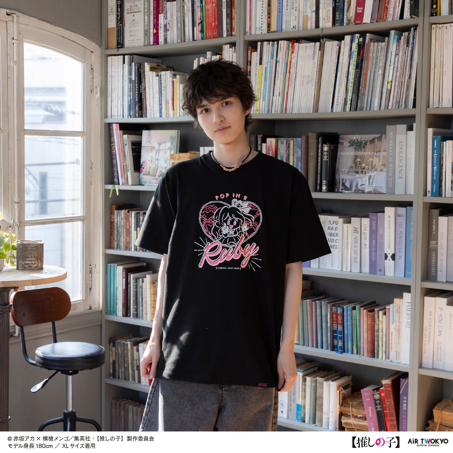 TVアニメ『【推しの子】』第２弾 モノトーンシーンイラストTシャツ 3（ルビー）