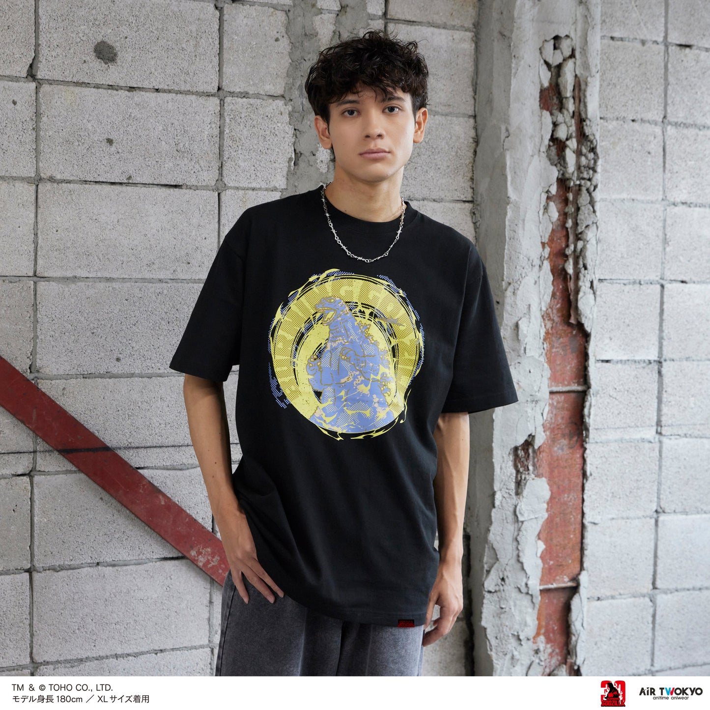 『ゴジラVSデストロイア』30周年 シーンイラストTシャツ 2（バーニングゴジラ）