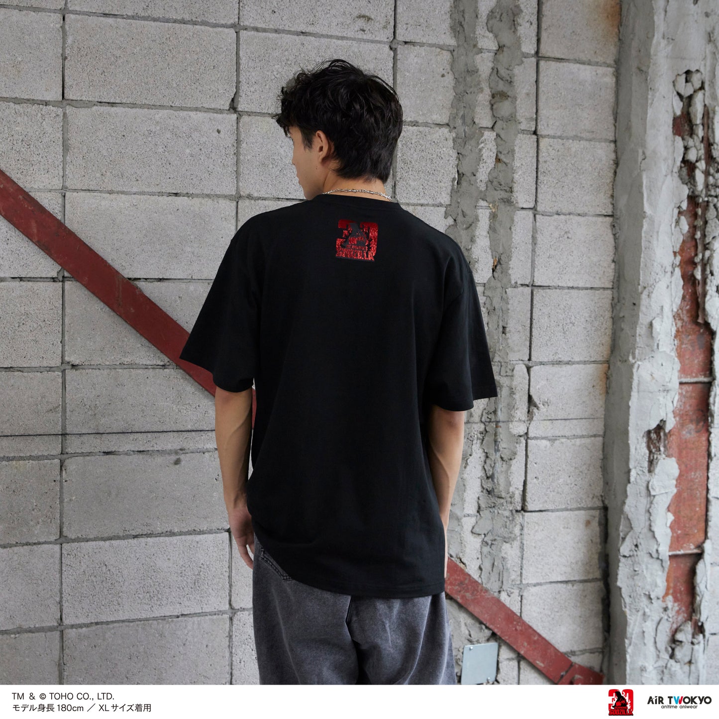 『ゴジラVSデストロイア』30周年 シーンイラストTシャツ 2（バーニングゴジラ）