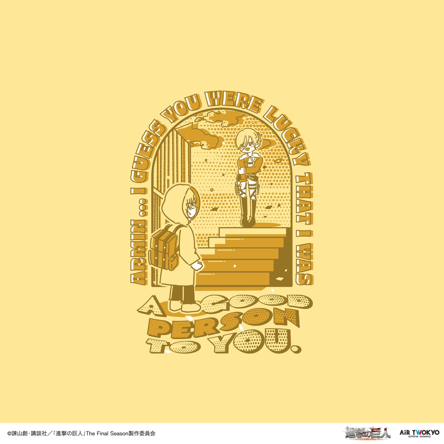 TVアニメ『進撃の巨人』 第11弾 シーンイラストTシャツ 4（アルミン＆アニ）